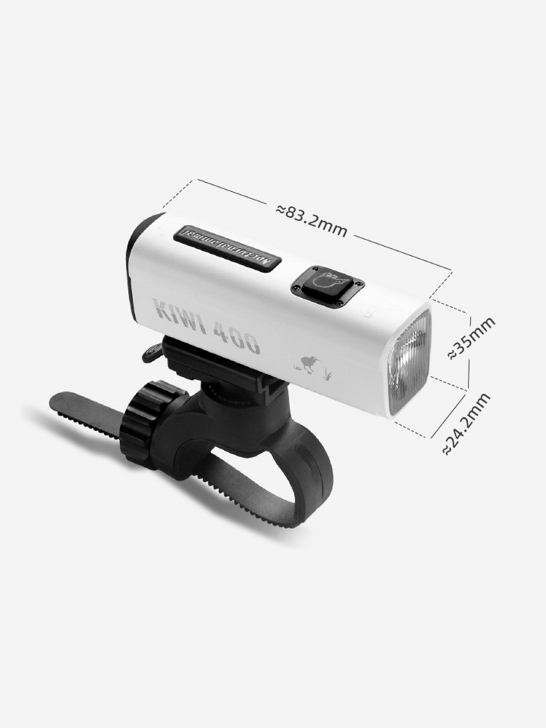 Фонарь велосипедный GACIRON Kiwi-400, цвет белый