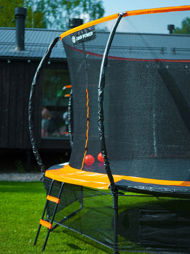 Каркасный батут Jump Power 14 ft Pro Inside Basket Orange