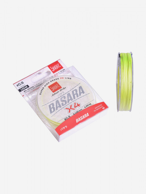 Шнур плетеный для рыбалки Lucky John Basara Light Green, длина 125 м, диаметр 0,13 мм