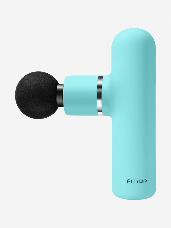 Перкуссионный массажер FitTop Super Mini V, бирюзовый