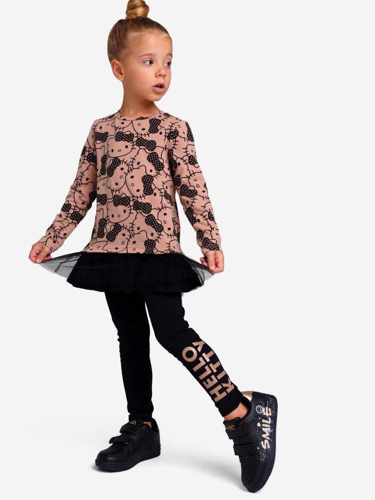 Комплект для девочек: лонгслив, легинсы PlayToday
