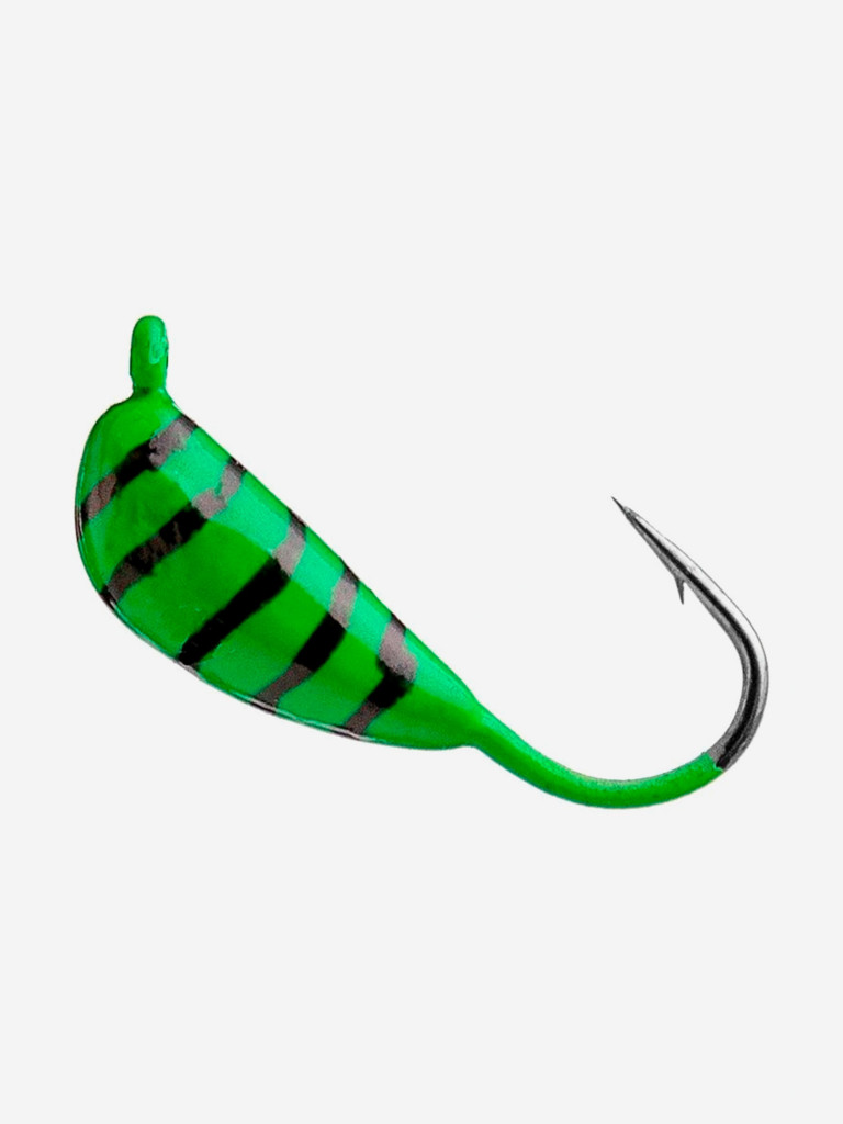 Мормышка Helios вольфрамовая Банан спорт с ушком крашеная 4мм 1,15г 522 (MW-6640-522), 10 штук в упаковке