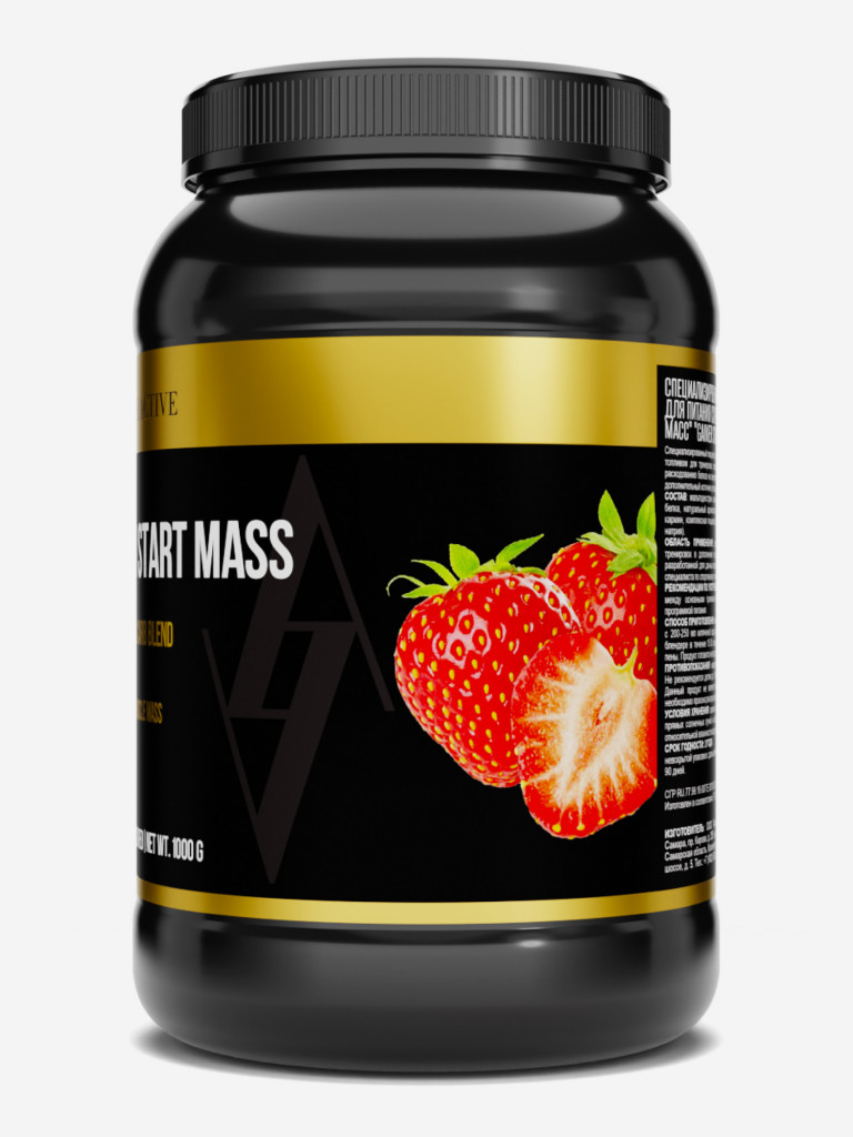 GAINER START MASS клубника 1000 г TM AWOCHACTIVE