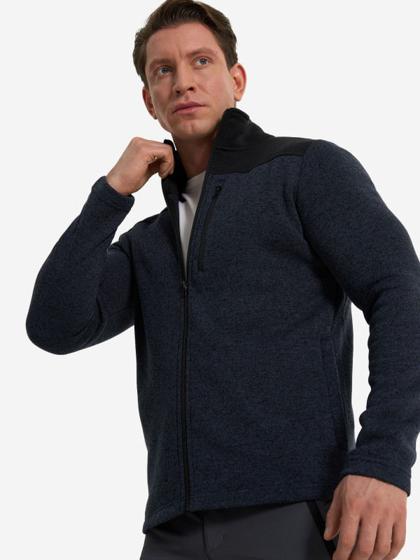 Джемпер флисовый мужской Outventure арт. 134224 синий/черный цвет — купить за 2999 руб., отзывы в интернет-магазине Спортмастер