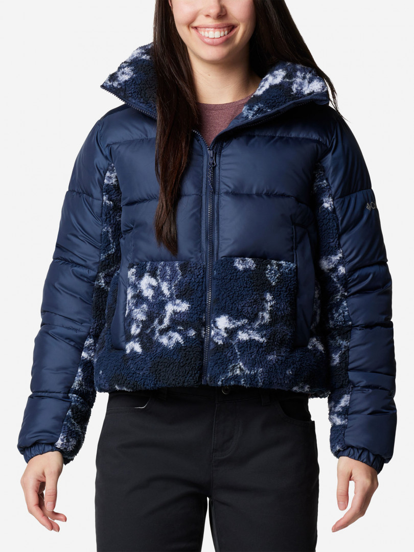 Куртка утепленная женская Columbia Leadbetter Point II Print Sherpa Hybrid, Синий