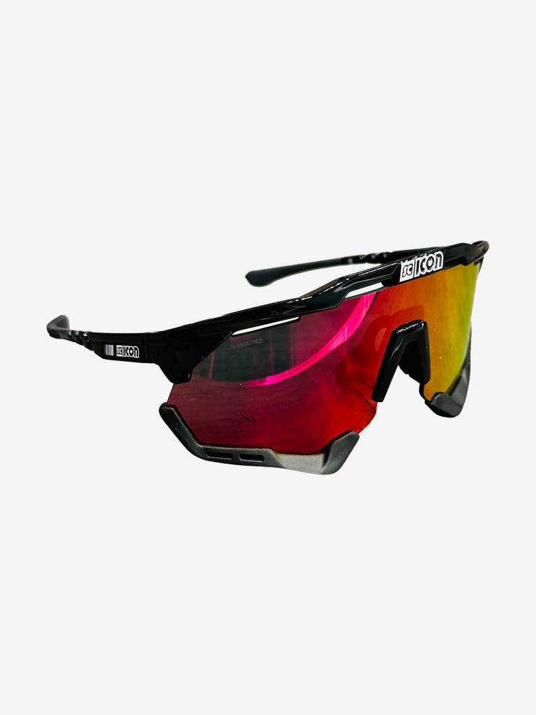 Очки спортивные Scicon AeroShade XL оправа Black Gloss линза SCNPP Multimirror Red