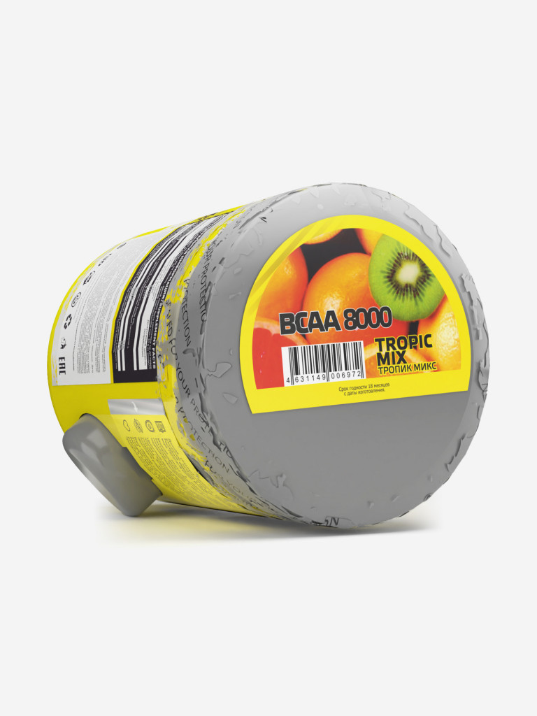 Аминокислоты BCAA 2:1:1 Steelpower BCAA 8000, 300 г, Тропик Микс