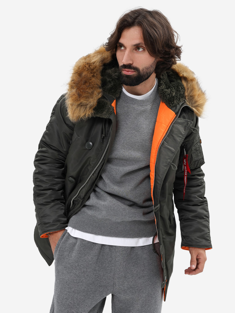 Парка зимняя мужская Slim Fit N-3B Alpha Industries
