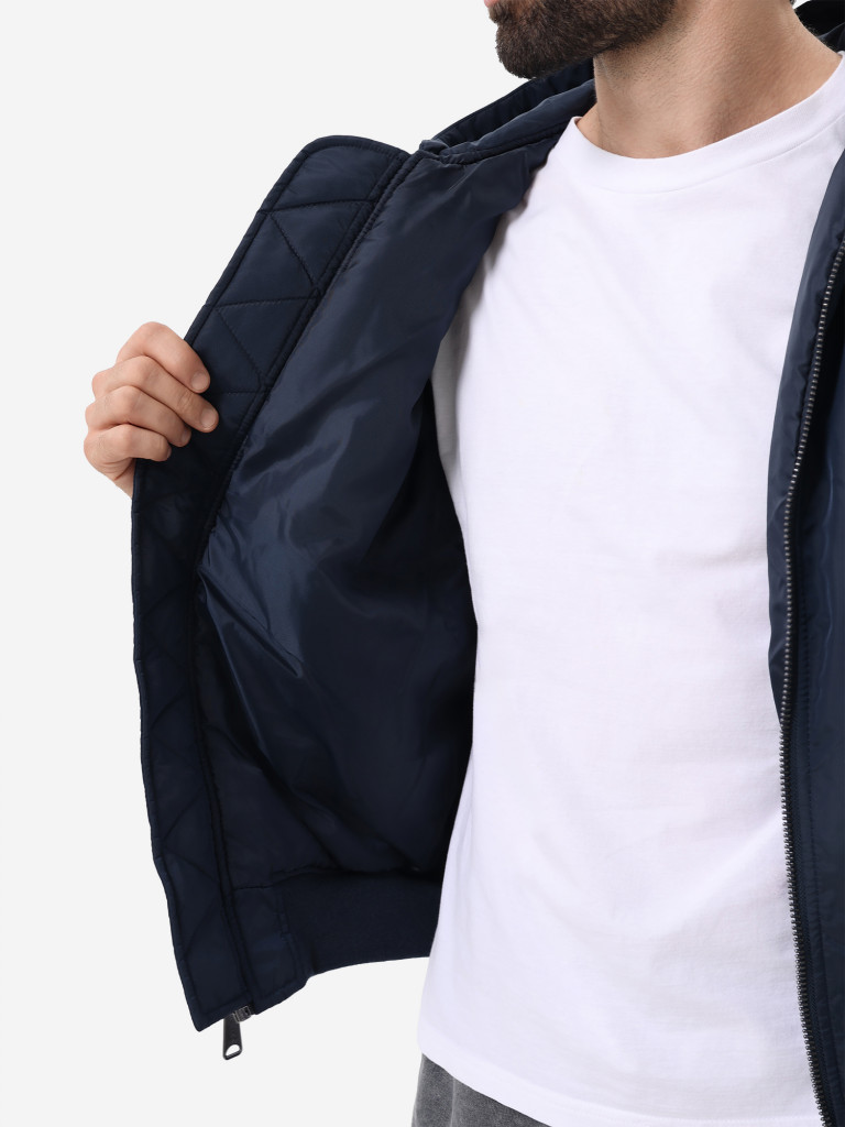 Бомбер утепленный мужской MA-1 Hooded Logo Oxford Alpha Industries