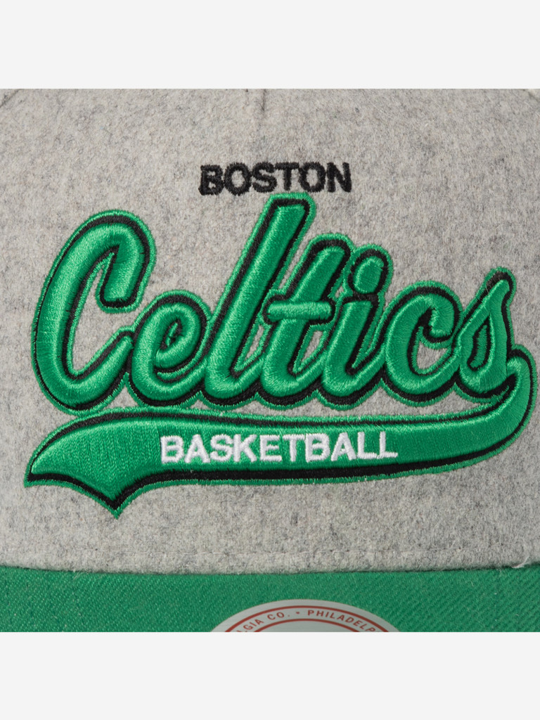 Бейсболка MITCHELL NESS HP14543-BCEGREY Boston Celtics NBA
