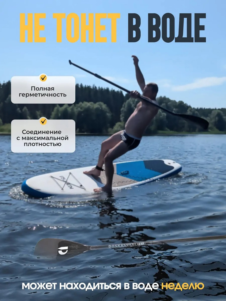 Весло для SUP разборное Doskasveslom Glass/Carbon