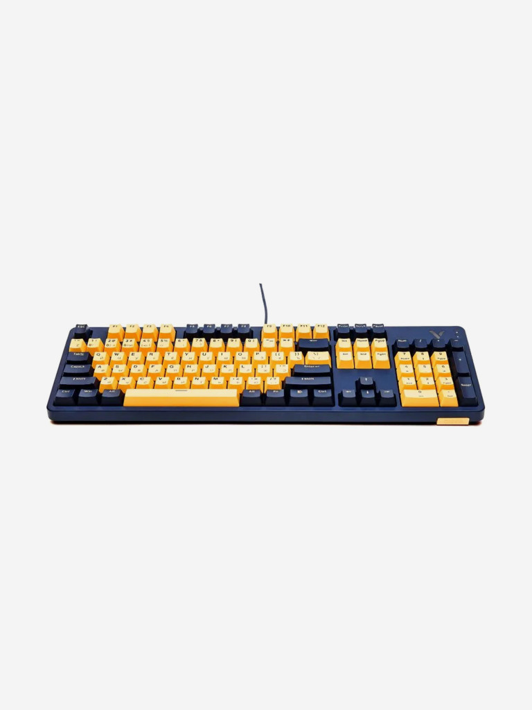 RAPOO Игровая механическая клавиатура проводная V500PRO-2024, цвет - желтый/синий