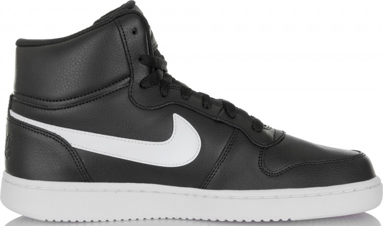 Nike ebernon mid black and white on sale