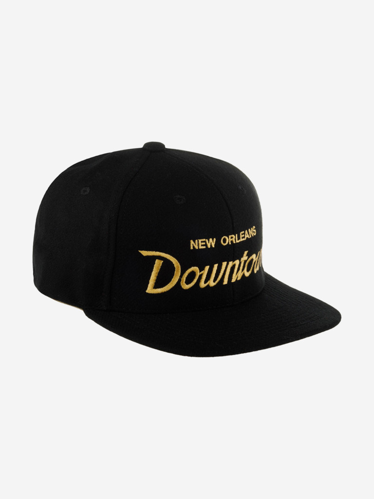 Бейсболка с прямым козырьком HOOD 100-MWL001-LA004-BK New Orleans Downtown (черный)