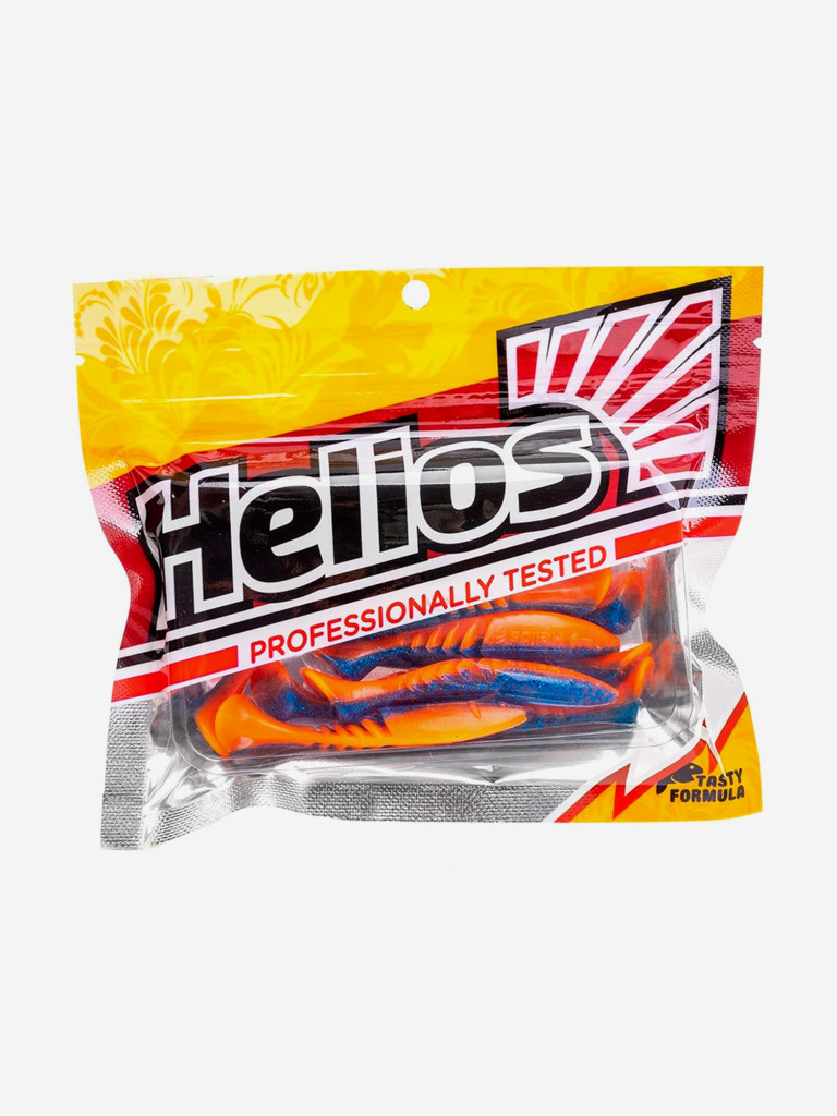 Мягкая приманка Helios Slash, 2,64'' / 6,7 см, Star Blue & Orange, 10 шт (HS-19-044)