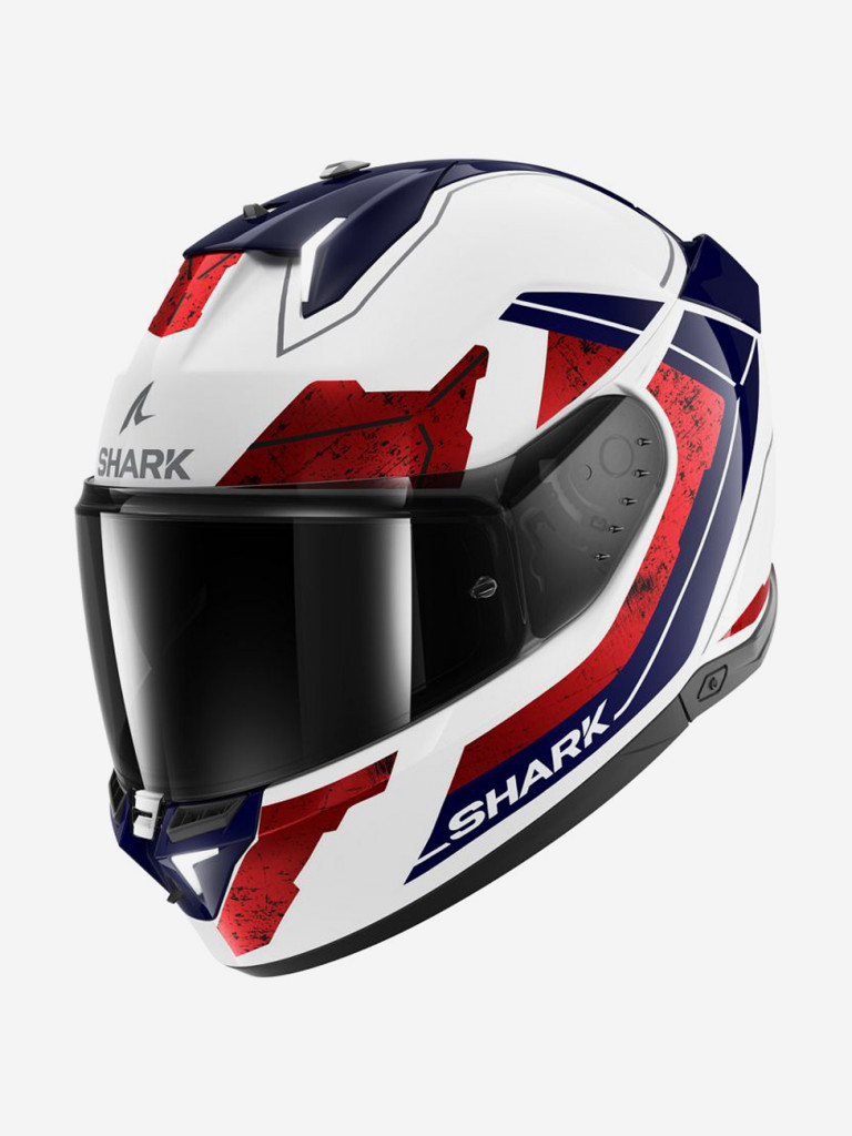 Мотошлем интеграл Shark SKWAL i3 RHAD White/Chrome/Red
