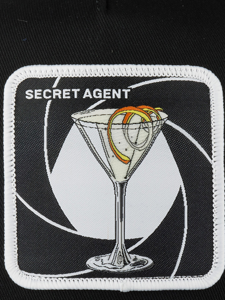 Бейсболка с сеточкой CAPSLAB CL4/1/CT/SEC Premium Secret agent (черный)