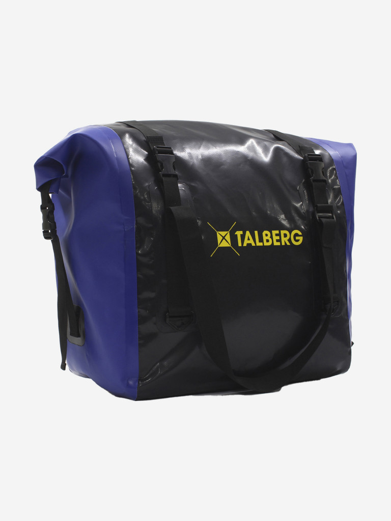 Гермосумка с широким входом Talberg HUNT DRY BAG PVC 90, черный/василёк