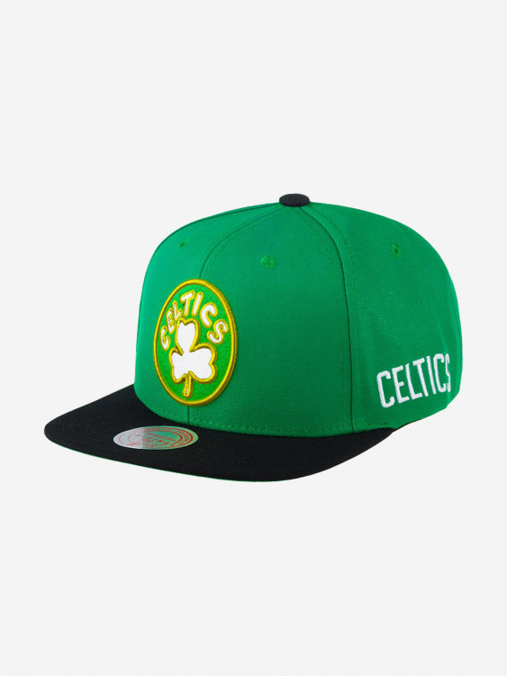 Бейсболка с прямым козырьком MITCHELL NESS 6HSSSH22018-BCEGREN Boston Celtics MLB