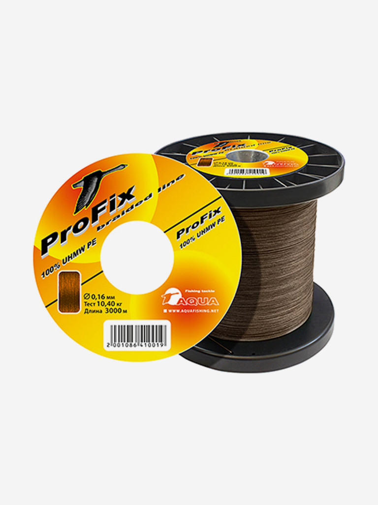 Плетеный шнур для рыбалки Aqua ProFix Brown 0,16mm 3000m