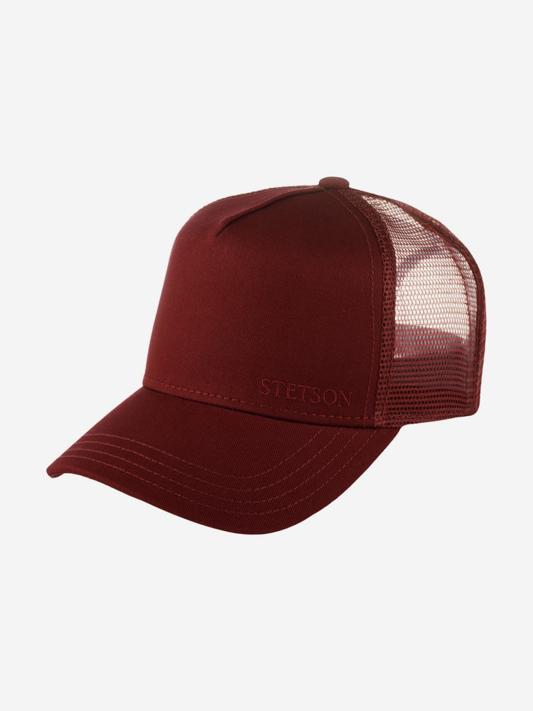 Бейсболка с сеточкой STETSON 7751179 TRUCKER CAP COTTON (малиновый)