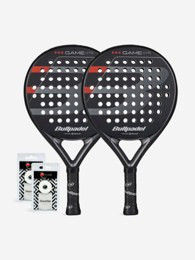 Набор из 2 ракеток Bullpadel Game Control Black