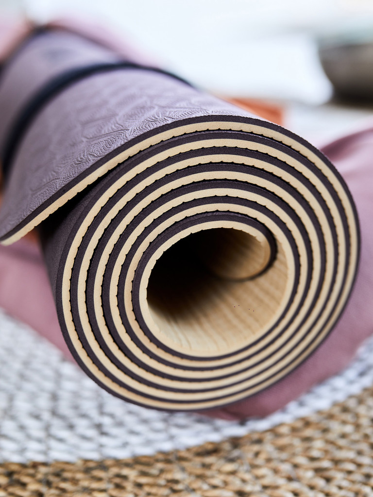 Коврик для йоги NiiDRA Basic шоколадно-пломбирный