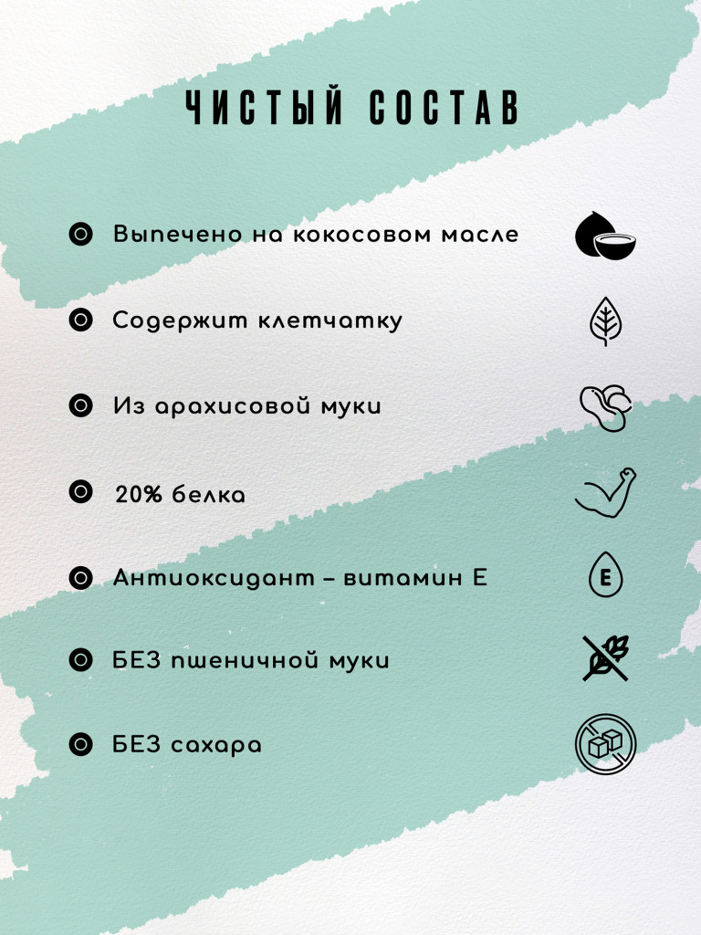 Печенье протеиновое с высоким содержанием белка Fuze. Вкус Арахис (бокс = 9 уп.)