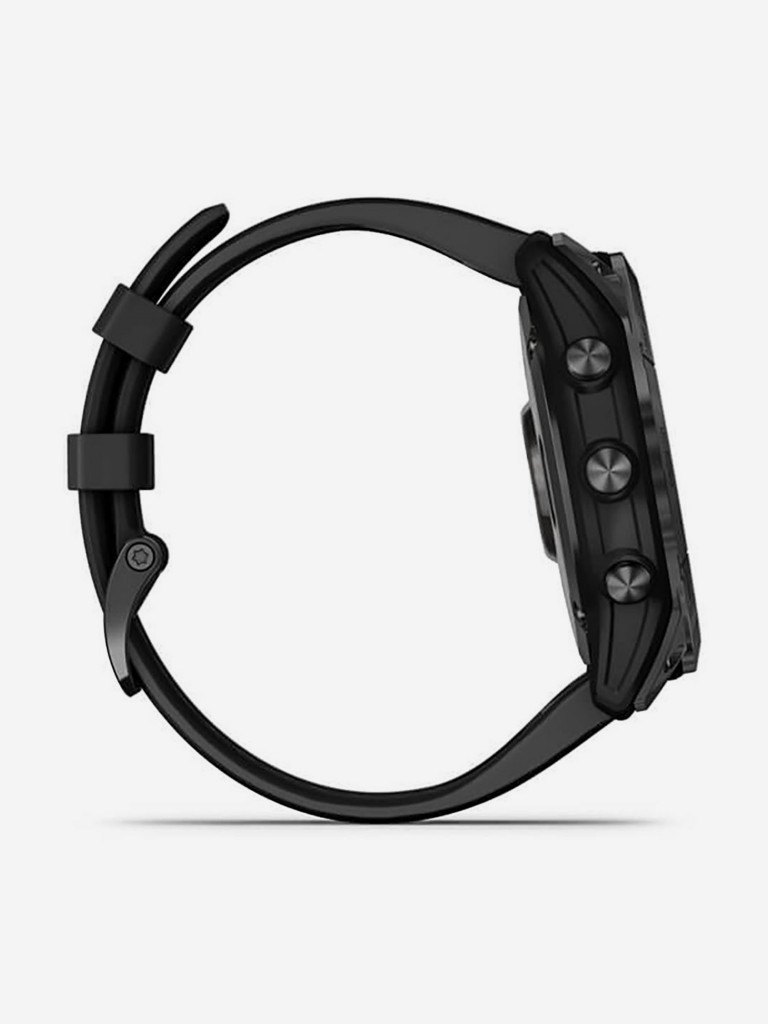 Спортивные наручные часы Garmin Fenix 7X Solar Slate Gray с силиконовым ремешком