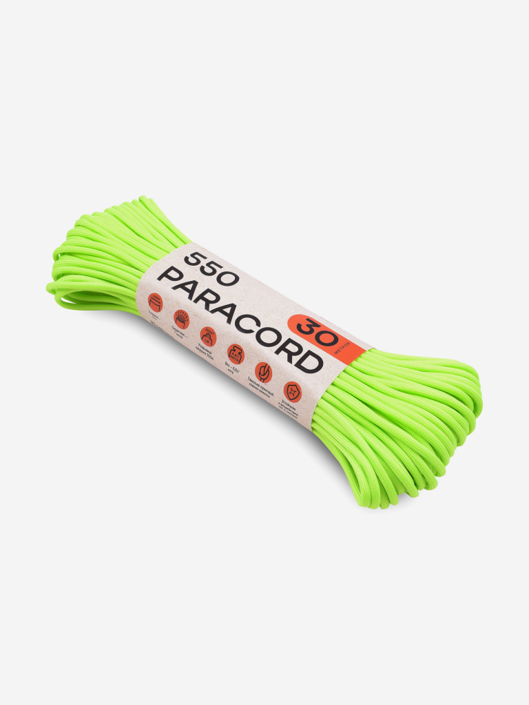 Паракорд 550 T-Gear x CORD nylon 30м (Neon Green)