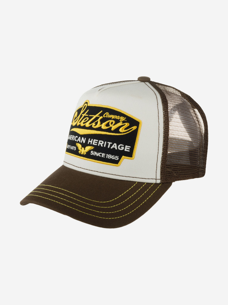 Бейсболка с сеточкой STETSON 7751103 TRUCKER CAP AMERICAN HERITAGE (коричневый)