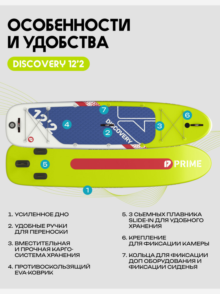 Сапборд PRIME - DISCOVERY 12'2