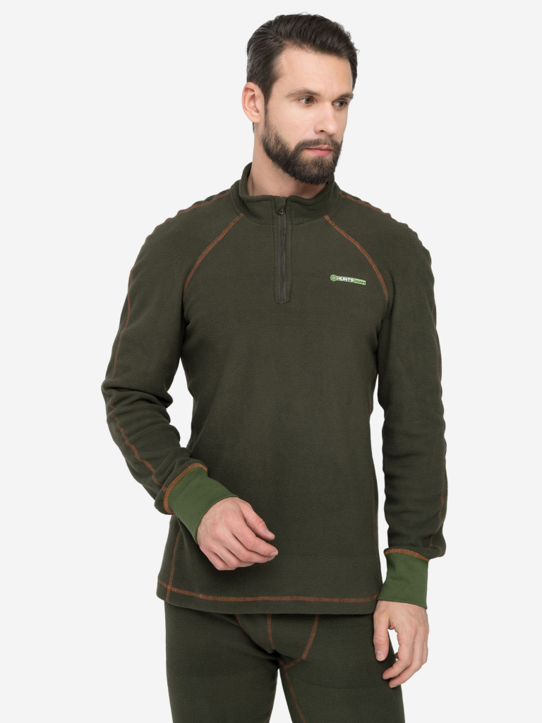 Термобелье HUNTSMAN Thermoline ZIP мужское на молнии флисовое второго слоя для охоты и рыбалки