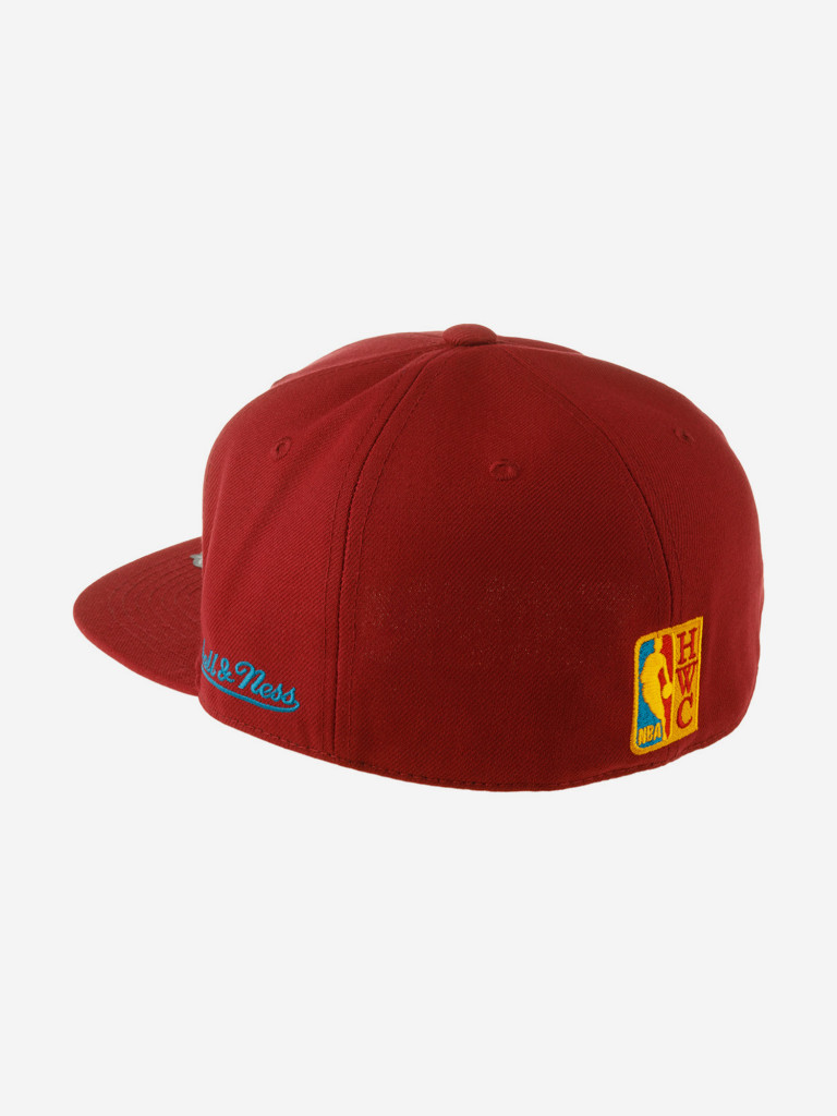 Бейсболка с прямым козырьком MITCHELL NESS 6HSFSH21251-BCECARD Boston Celtics NBA (малиновый)