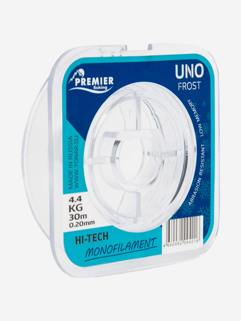 Леска для рыбалки Premier Fishing UNO FROST Nylon 0,20мм, 30м, 4,4кг, прозрачный