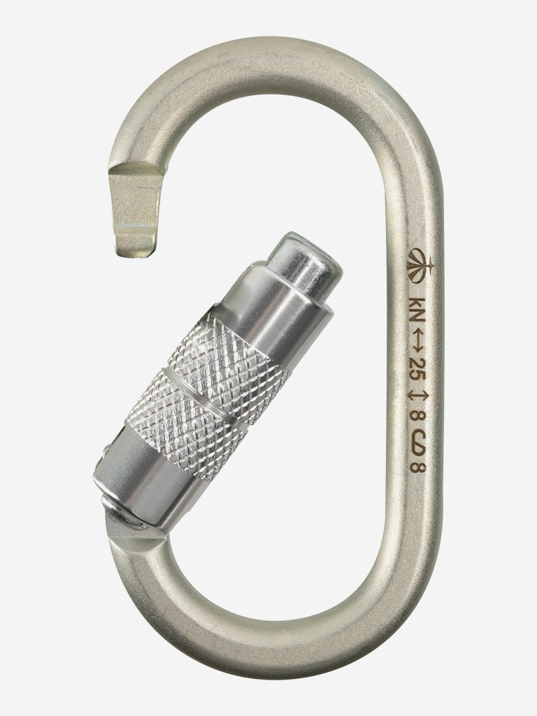 Карабин овал стальной люкс автомат (Keylock)