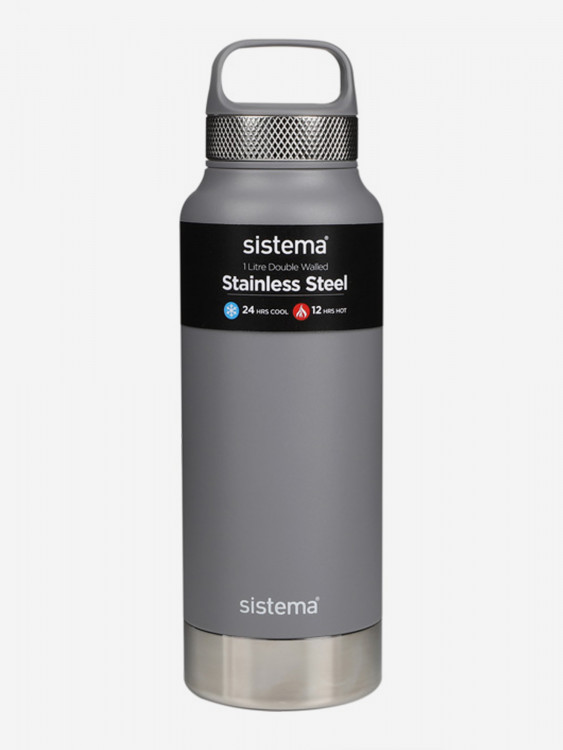 Термобутылка Sistema "Hydrate" 1л серая 585