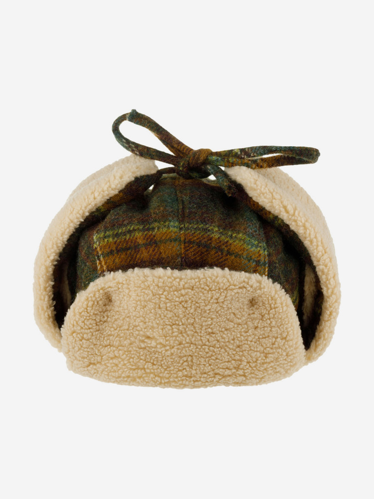 Шапка-ушанка STETSON 9290308 BOMBER CAP WOOL CHECK (коричневый)
