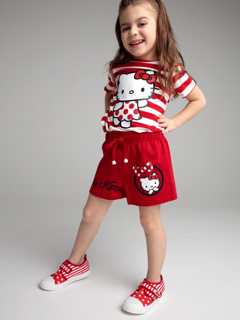 Комплект Playtoday для девочек: футболка, шорты