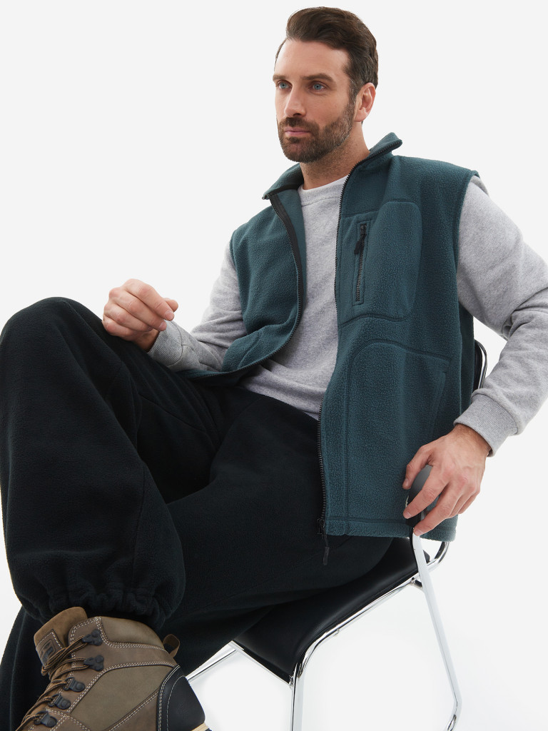 Жилет мужской oversize PointHit безрукавка из шерпы