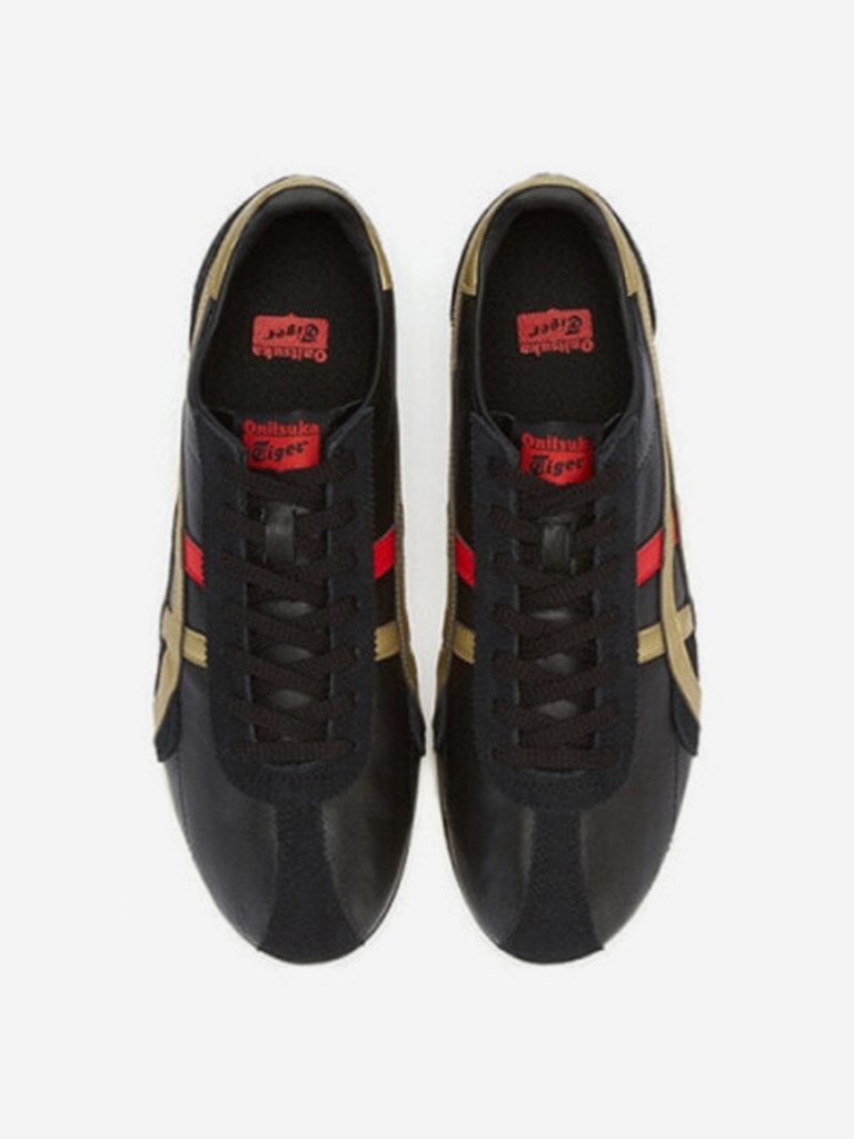 Кроссовки Onitsuka Tiger Runspark 'Black Gold Red'