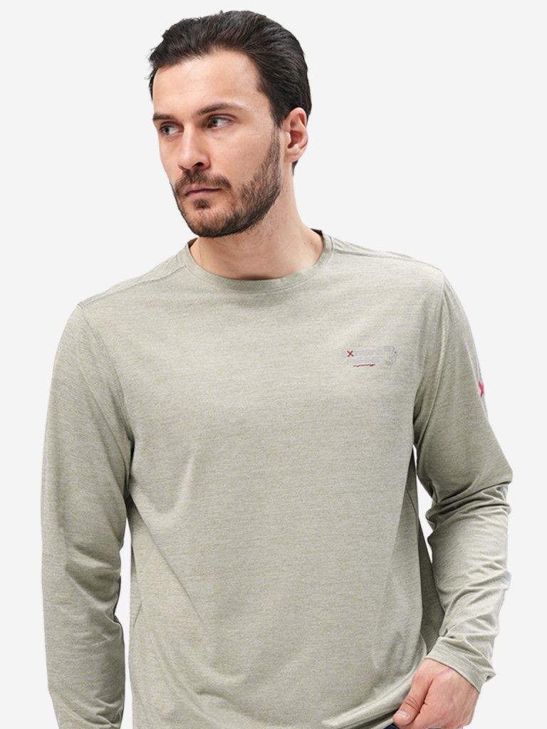 Лонгслив мужской Extreme Fishing PSS-G307 с защитой от солнца UPF50+ для рыбалки цвет Heather Sage