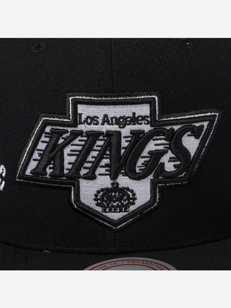 Бейсболка с прямым козырьком MITCHELL NESS HS12816-LAKBLCK Los Angeles Kings NHL