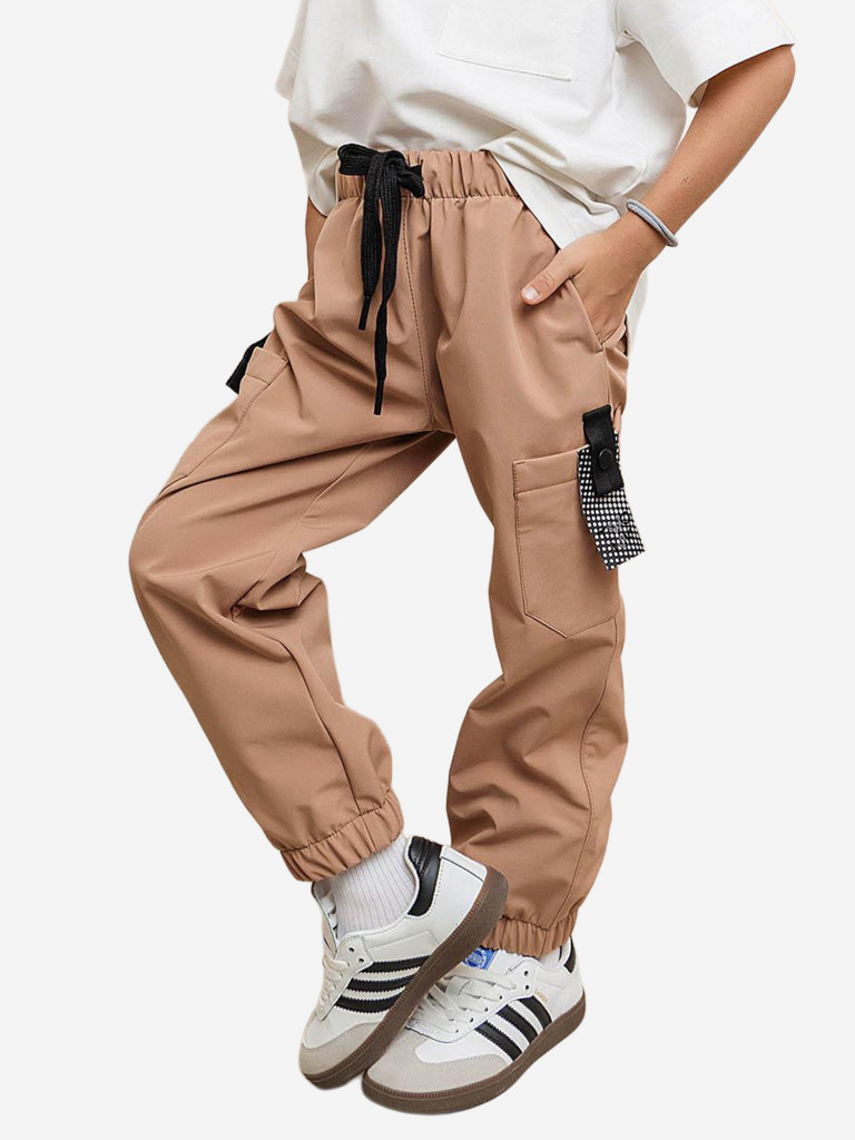 Брюки софтшелл для девочки batik Тони молочный шоколад