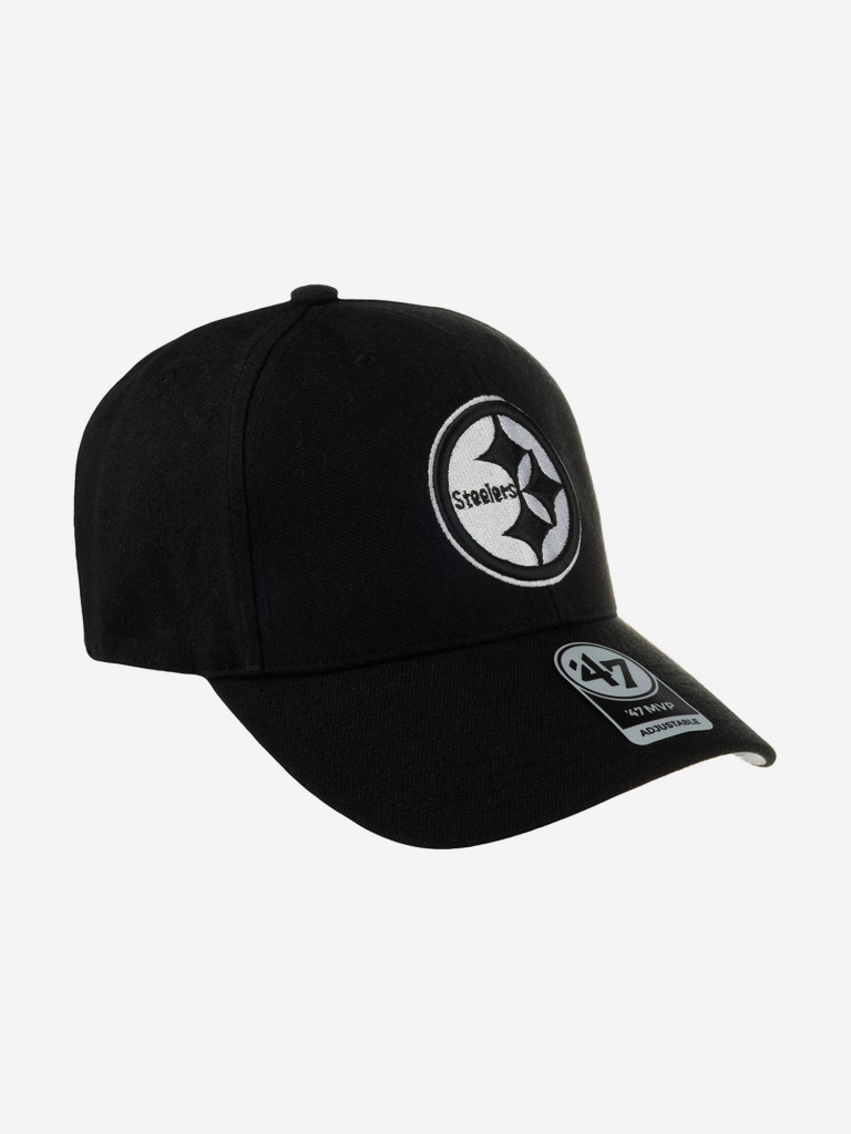 Бейсболка 47 BRAND F-MVP25WBV-BKW Pittsburgh Steelers NFL (черный)