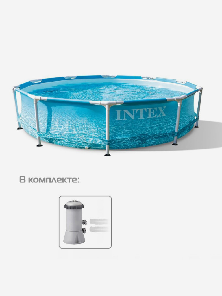 Бассейн каркасный Intex, 305х76 см, Metal Frame, 28208NP, ф-насос, 4485 л