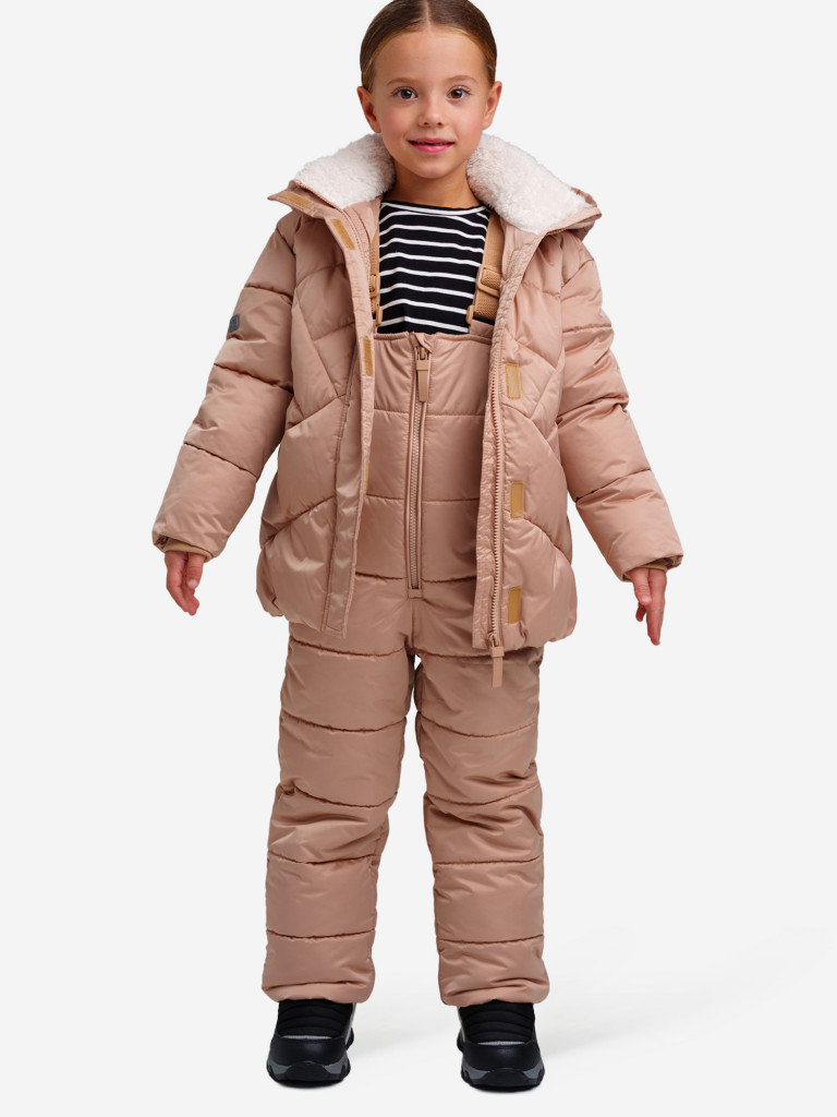 Комплект зимний для девочек: куртка, полукомбинезон PlayToday