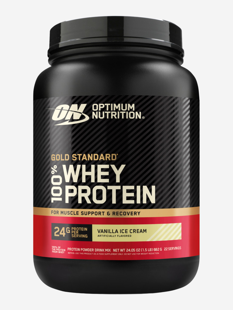 Протеин Optimum Nutrition Голд Стандарт 100% Вей, 682 г, Ванильное мороженое