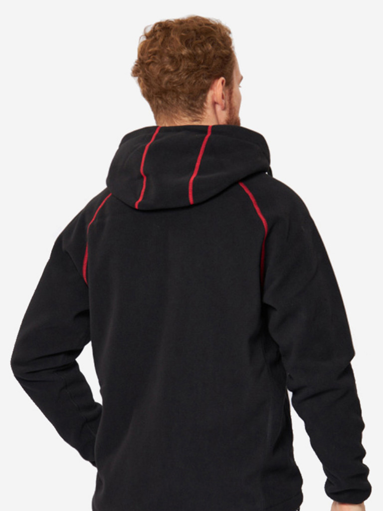 Куртка флисовая мужская Alaskan Black Water X с капюшоном для рыбалки и охоты