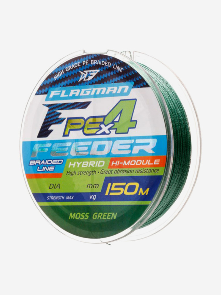 Шнур FLAGMAN PE Hybrid F4 Feeder 150м Moss Green 0.19мм 10.5кг